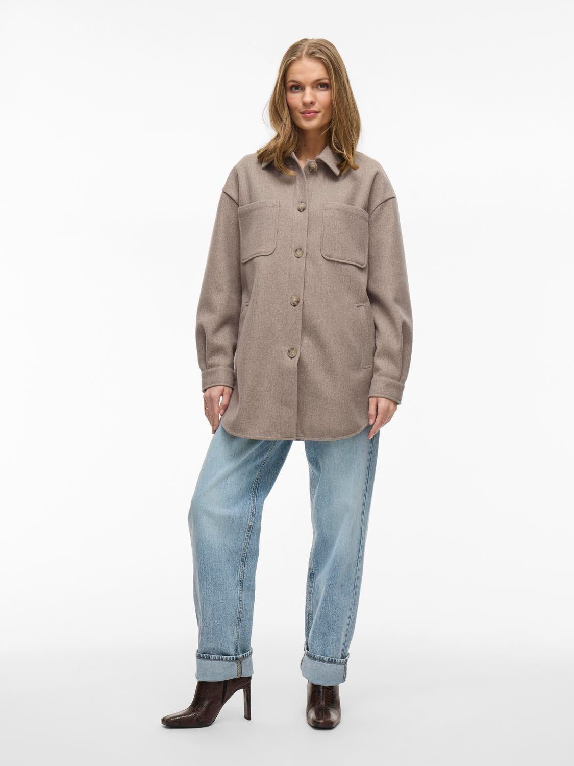 VIKIMMI Jacket - Fossil - VERO MODA & VILA Bergvik